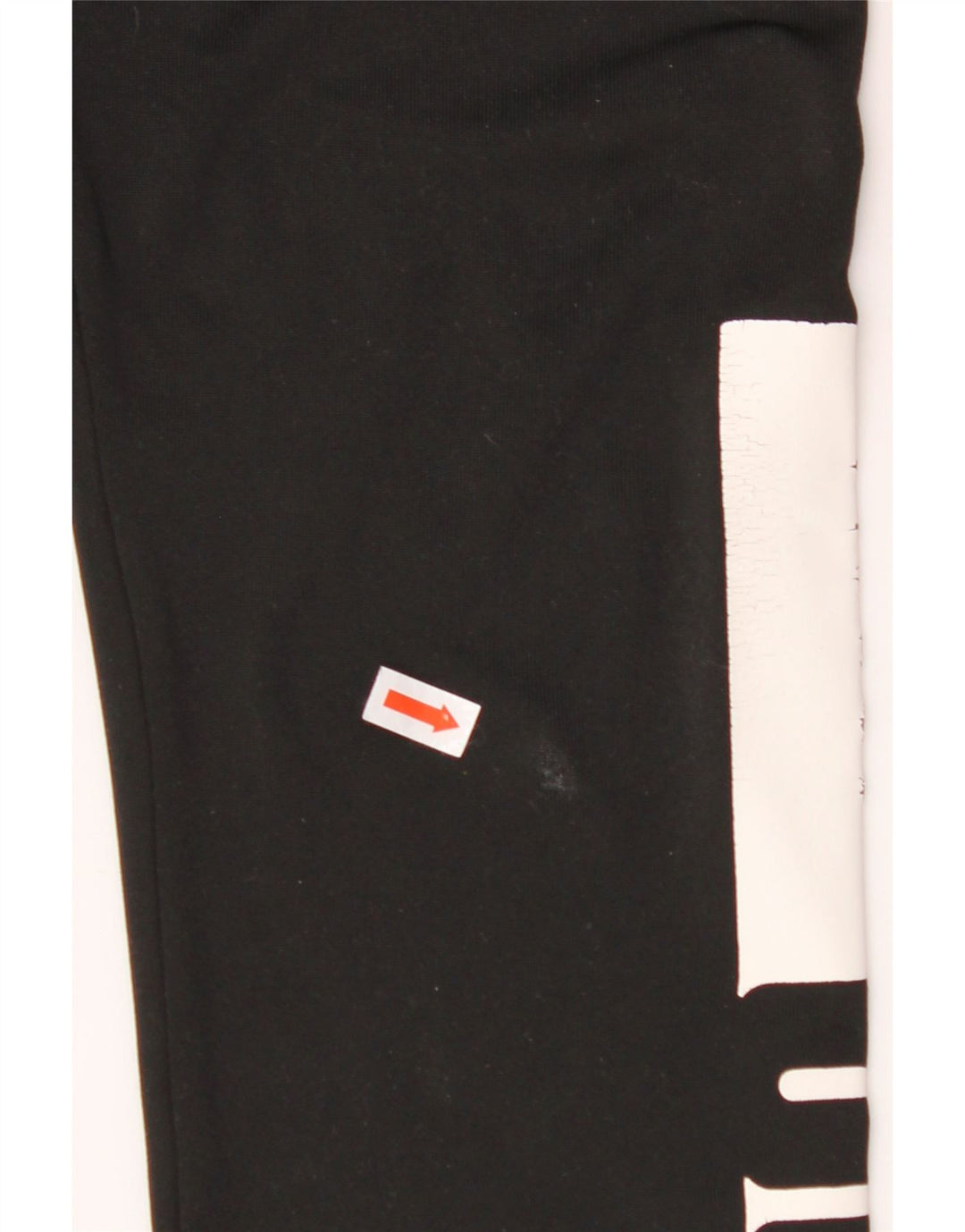 PUMA Womens Graphic Leggings UK 8 Small Black Colourblock