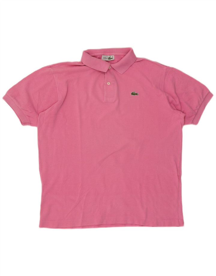 Lacoste Mens Polo Shirt Size 5 Large Pink