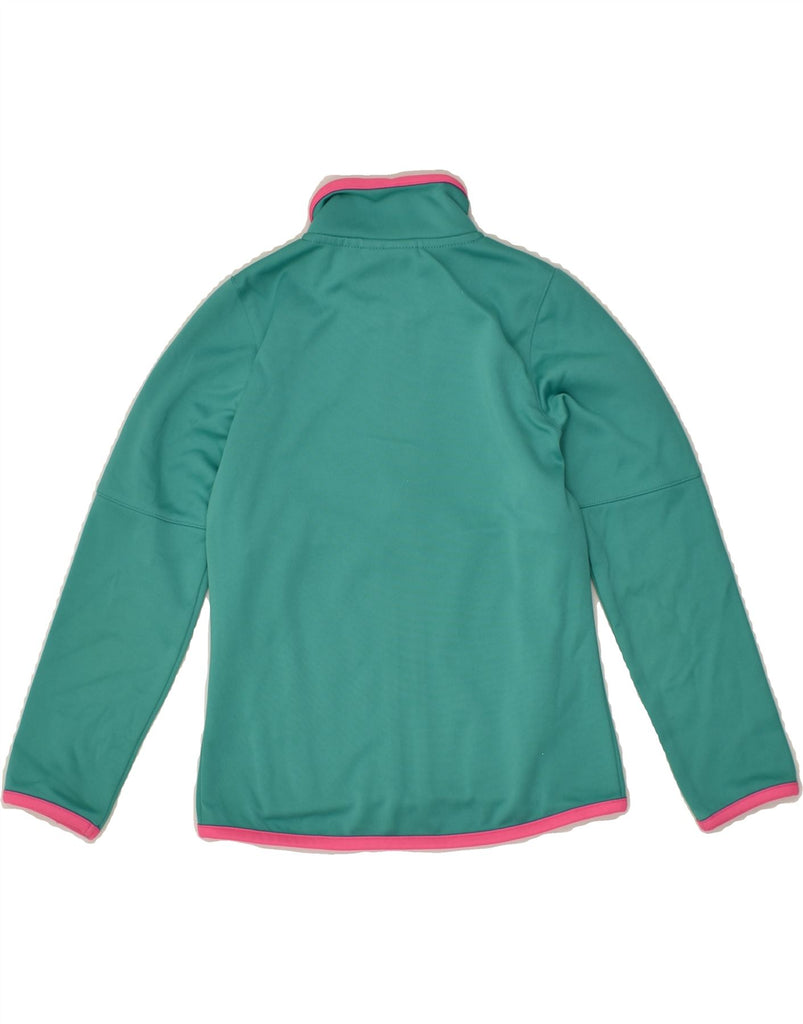 DIADORA Girls Tracksuit Top Jacket 5-6 Years Small Green Polyester | Vintage Diadora | Thrift | Second-Hand Diadora | Used Clothing | Messina Hembry 