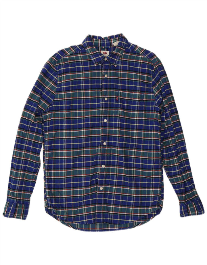 LEVI'S Mens Standard Fit Flannel Shirt Medium Multicoloured Check Cotton