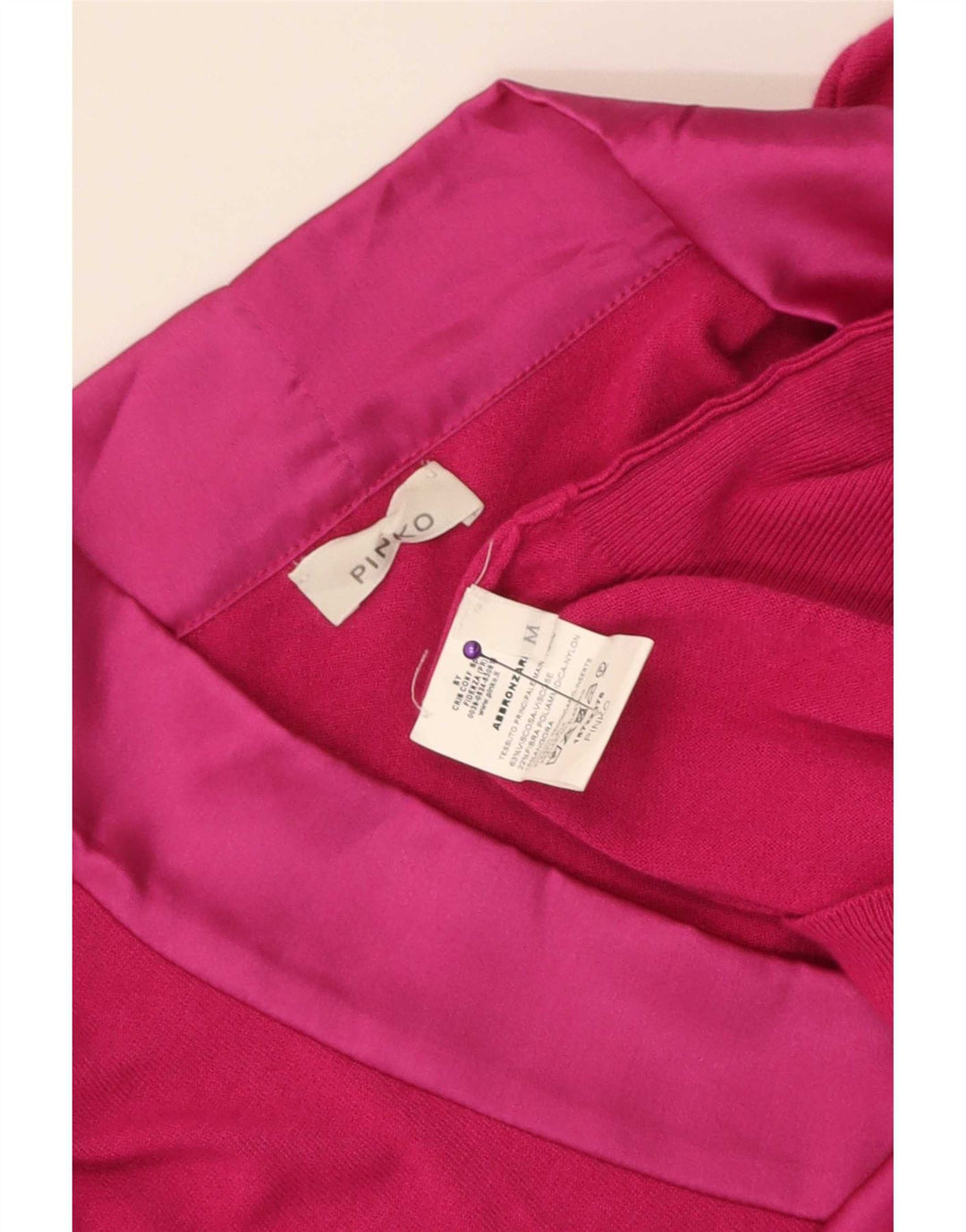 Pinko Womens V-Neck Jumper Sweater UK 12 Medium Pink Viscose