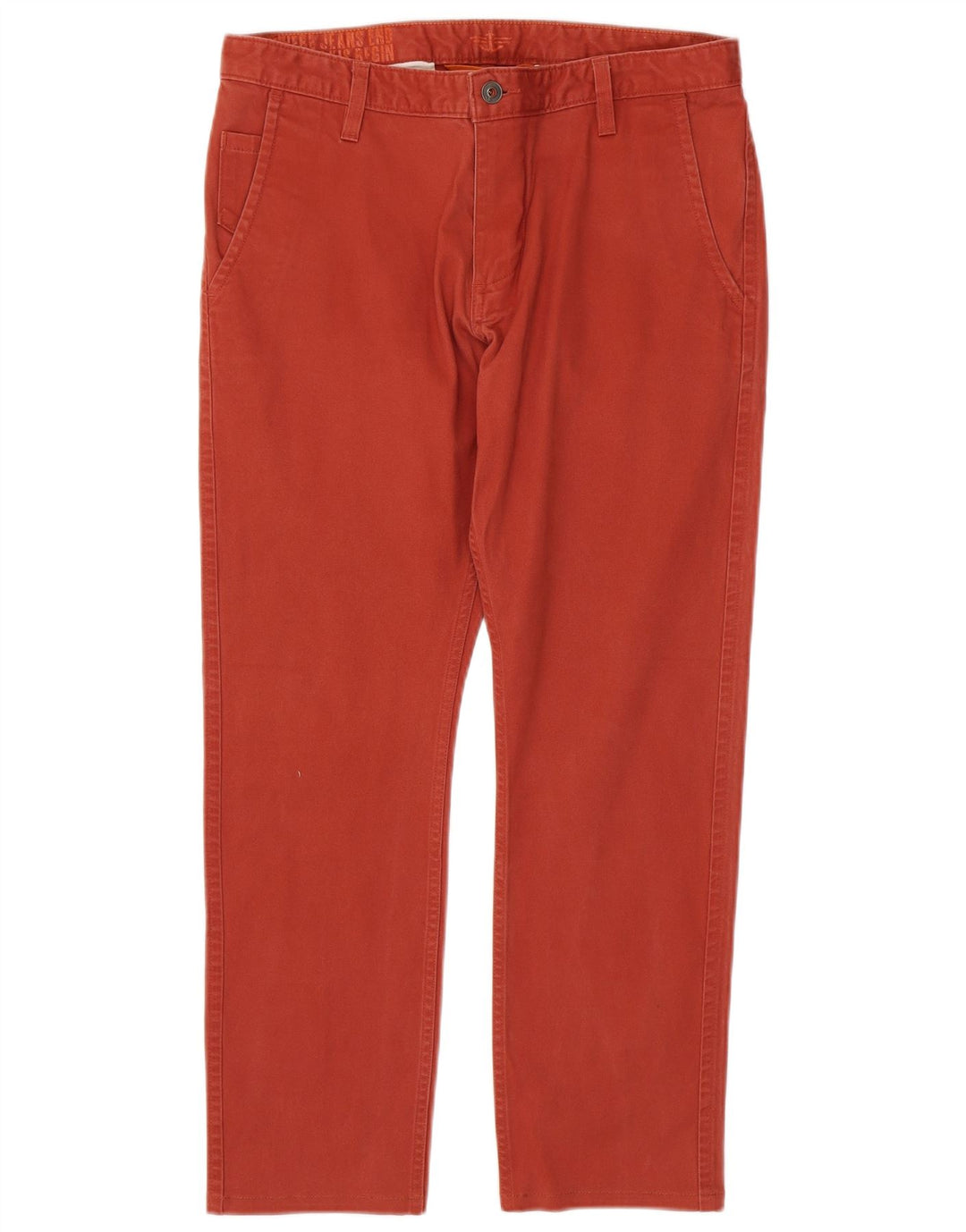 DOCKERS Mens Straight Chino Trousers W34 L28 Red