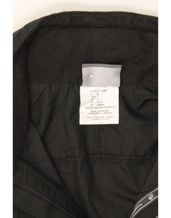 JACK WOLFSKIN Womens Windbreaker Jacket UK 12/14 Medium Black Polyester Vintage Jack Wolfskin and Second-Hand Jack Wolfskin from Messina Hembry 