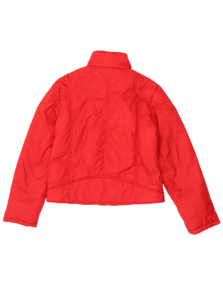 Sasha Womens Crop Padded Jacket UK 14 Medium Red Polyamide