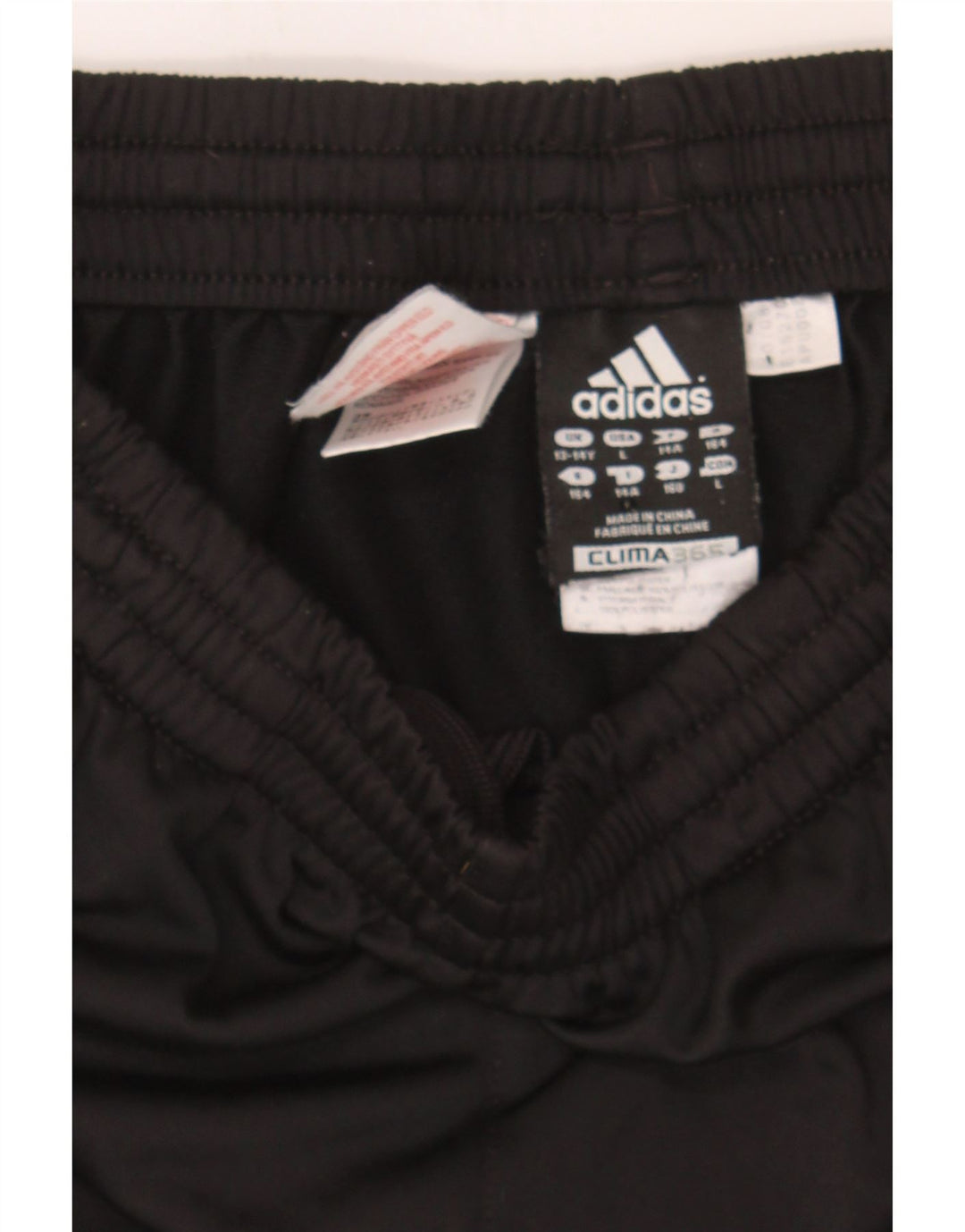 ADIDAS Boys Clima 365 Tracksuit Trousers 13-14 Years  Black Polyester Vintage Adidas and Second-Hand Adidas from Messina Hembry 
