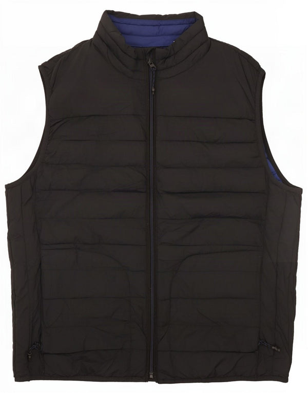 Gap Womens Padded Jacket UK 16 Large Black Nylon