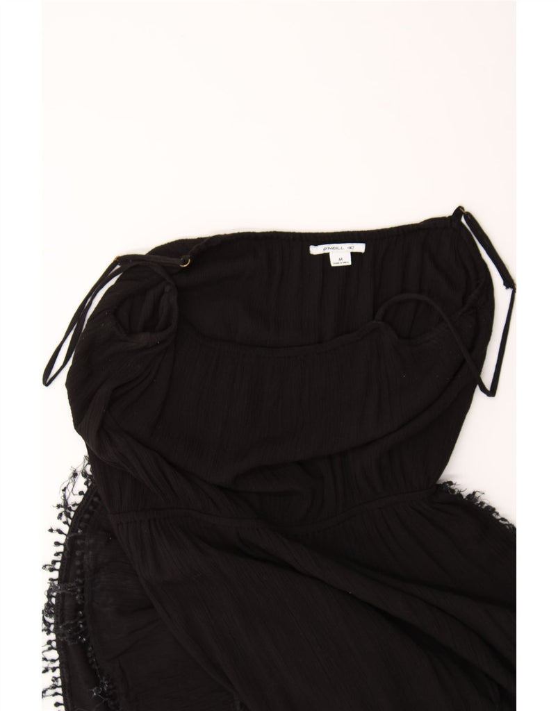 O'NEILL Womens Slip Dress UK 12 Medium Black Viscose Vintage O'Neill and Second-Hand O'Neill from Messina Hembry 