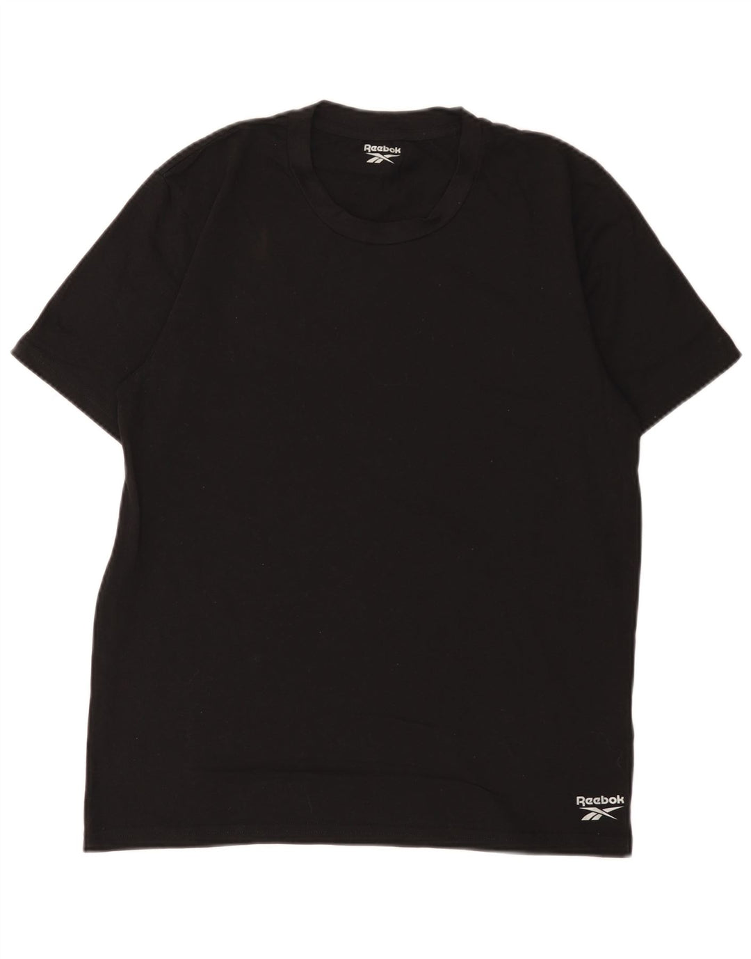 Reebok Mens T-Shirt Top Large Black Cotton