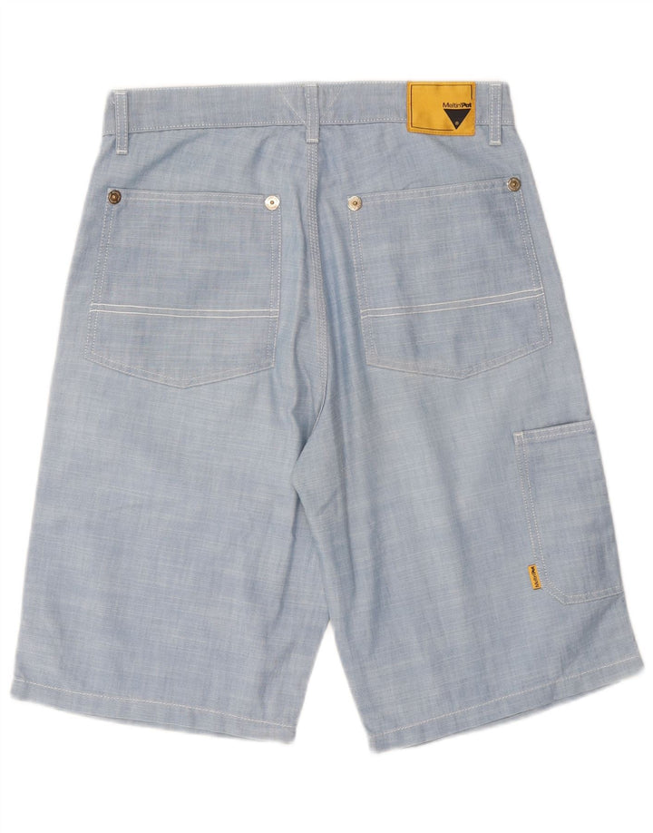 Meltin' Pot Mens Cargo Shorts W30 Medium Blue