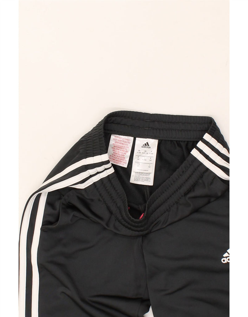 ADIDAS Boys Tracksuit Trousers Joggers 9-10 Years Black Polyester | Vintage Adidas | Thrift | Second-Hand Adidas | Used Clothing | Messina Hembry 