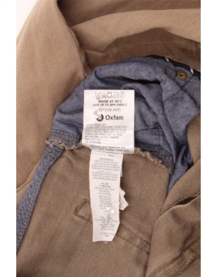 Marks & Spencer Mens Straight Jeans W38 L31 Brown Cotton
