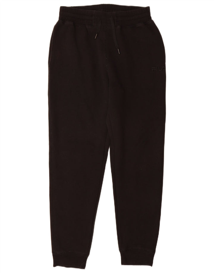 Fila Mens Tracksuit Trousers Joggers Small  Black Cotton