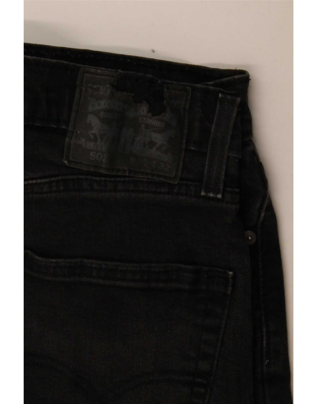 Levi's Mens 502 Straight Jeans W31 L29 Grey Cotton