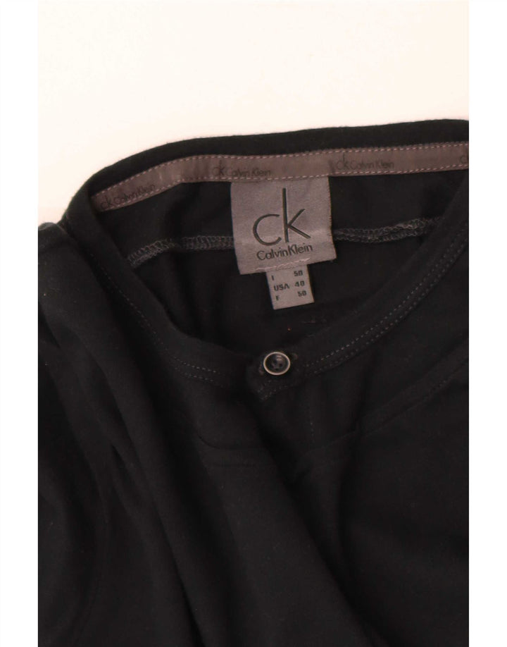 Calvin Klein Jeans Mens Top Long Sleeve IT 50 Medium Black