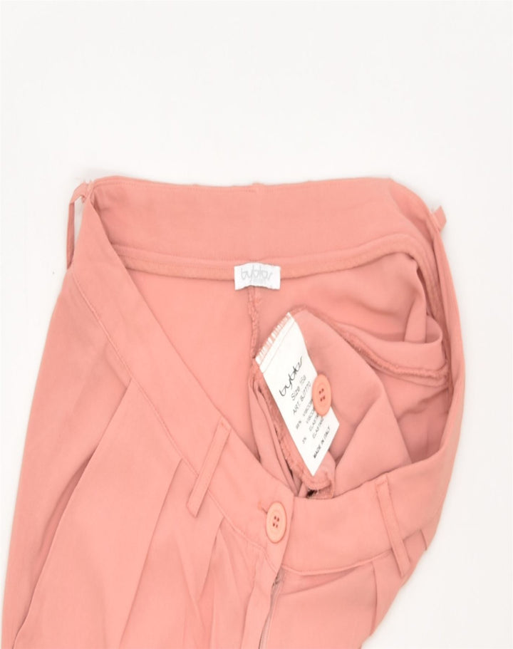 BYBLOS Girls Tapered Casual Trousers 15-16 Years W29 L29 Pink Viscose | Vintage | Thrift | Second-Hand | Used Clothing | Messina Hembry 