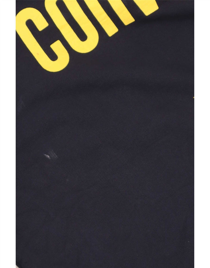 Converse Mens Graphic Hoodie Jumper Large Navy Blue Cotton