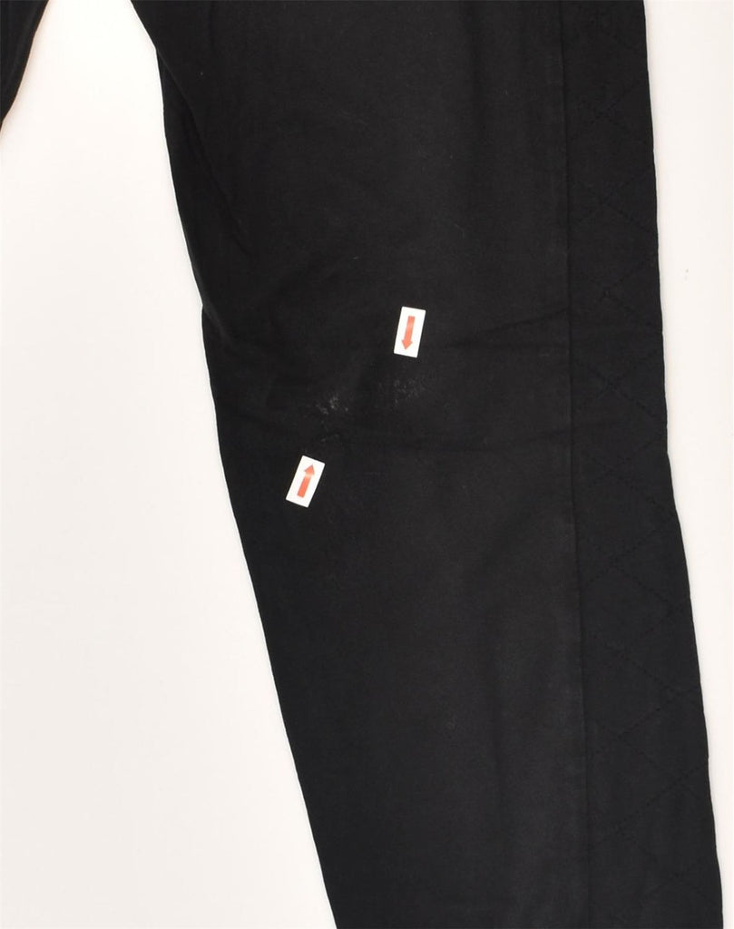 ARMANI Womens Tracksuit Trousers Joggers UK 12 Medium Black Cotton | Vintage Armani | Thrift | Second-Hand Armani | Used Clothing | Messina Hembry 