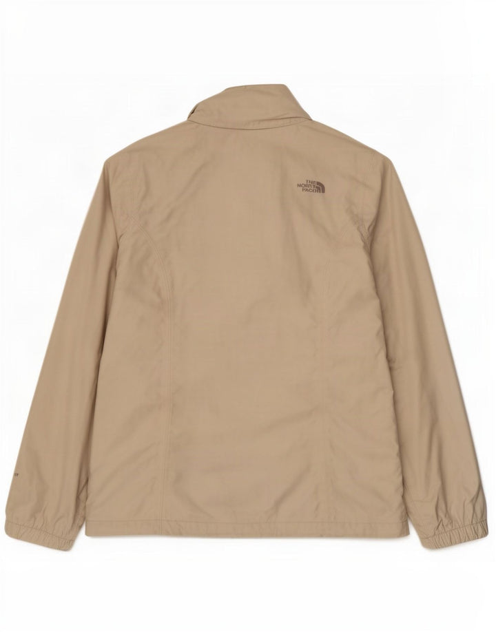 The North Face Womens Tracksuit Top Jacket UK 16 Large Beige Nylon