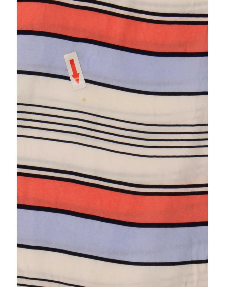Oasis Womens Blouse Top UK 16 Large Multicoloured Striped Viscose