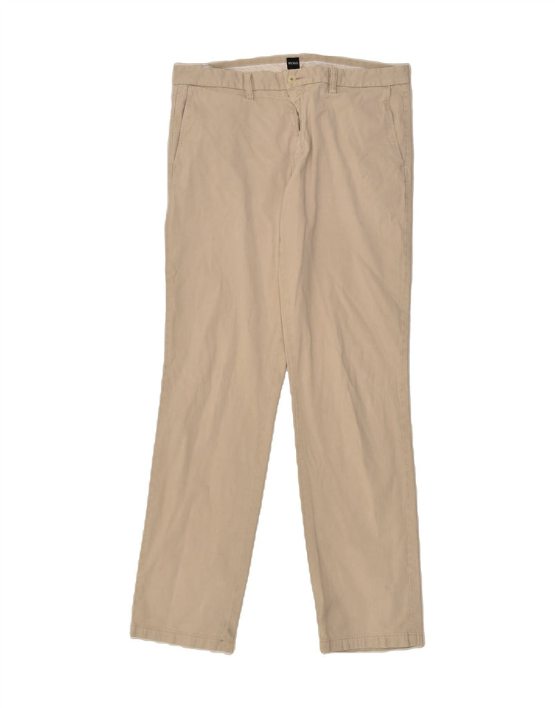 HUGO BOSS Mens Regular Fit Chino Trousers IT 50 Large W35 L34  Beige | Vintage Hugo Boss | Thrift | Second-Hand Hugo Boss | Used Clothing | Messina Hembry 