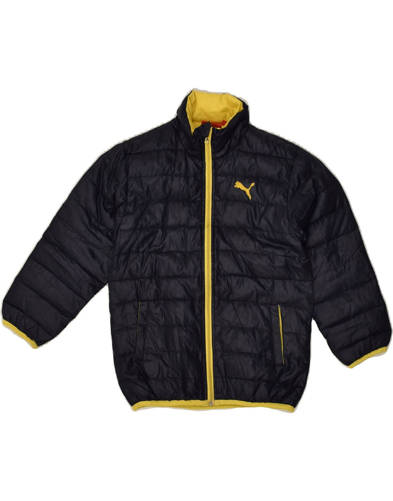 PUMA Boys Padded Jacket 5-6 Years Navy Blue | Vintage Puma | Thrift | Second-Hand Puma | Used Clothing | Messina Hembry 