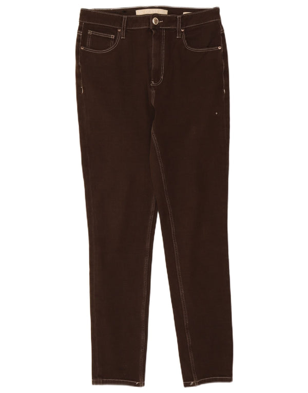 Guess Womens High Waist Skinny Jeans W30 L29 Brown Cotton