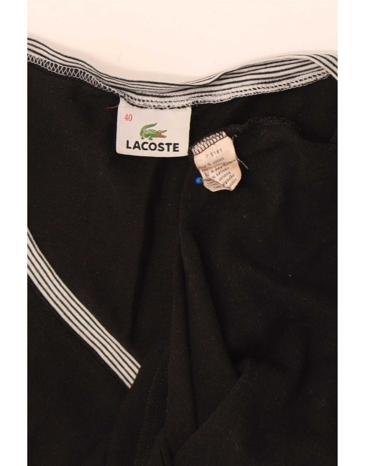 Lacoste Womens Vest Top Size 40 Medium Black