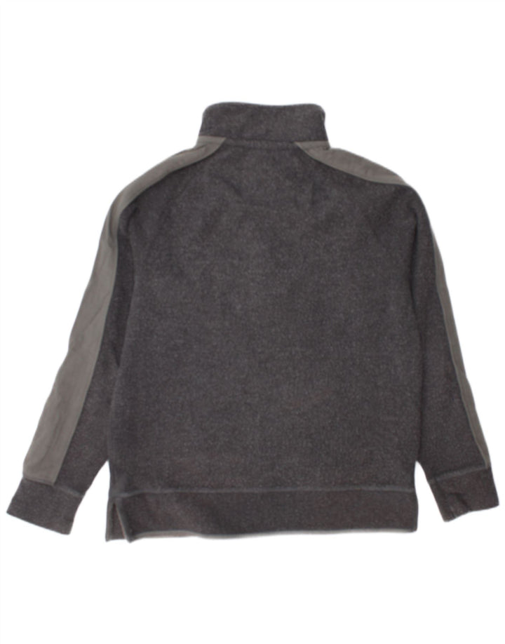Fat Face Mens Zip Neck Sweatshirt Jumper Medium Grey Colourblock Cotton