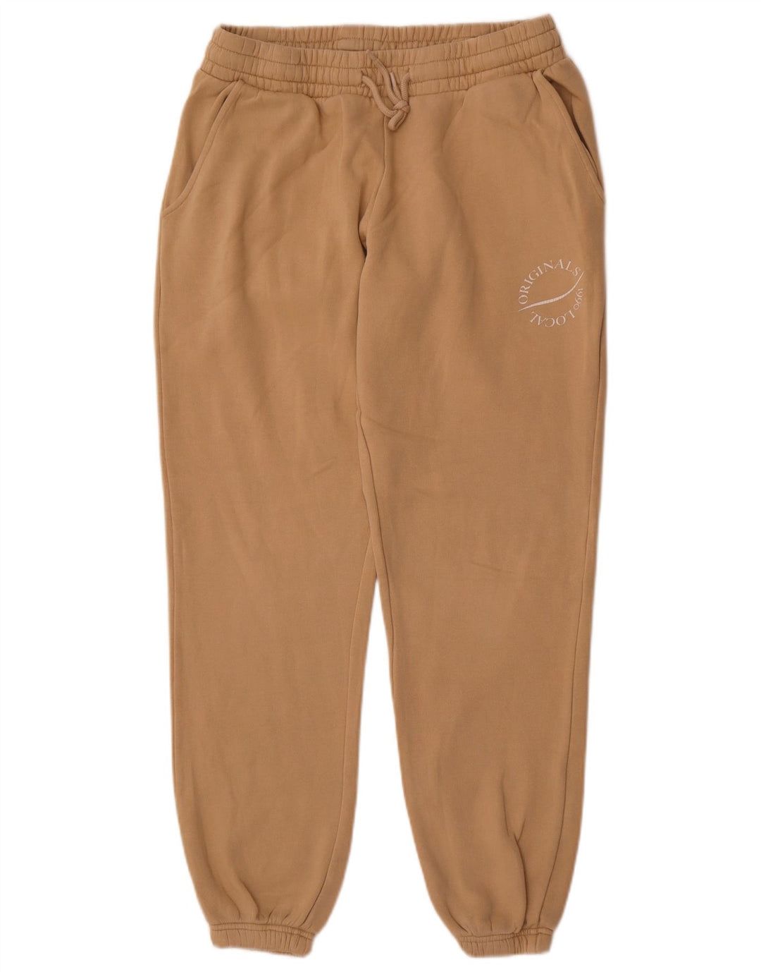 Jack & Jones Mens Tracksuit Trousers Joggers Medium  Beige Cotton
