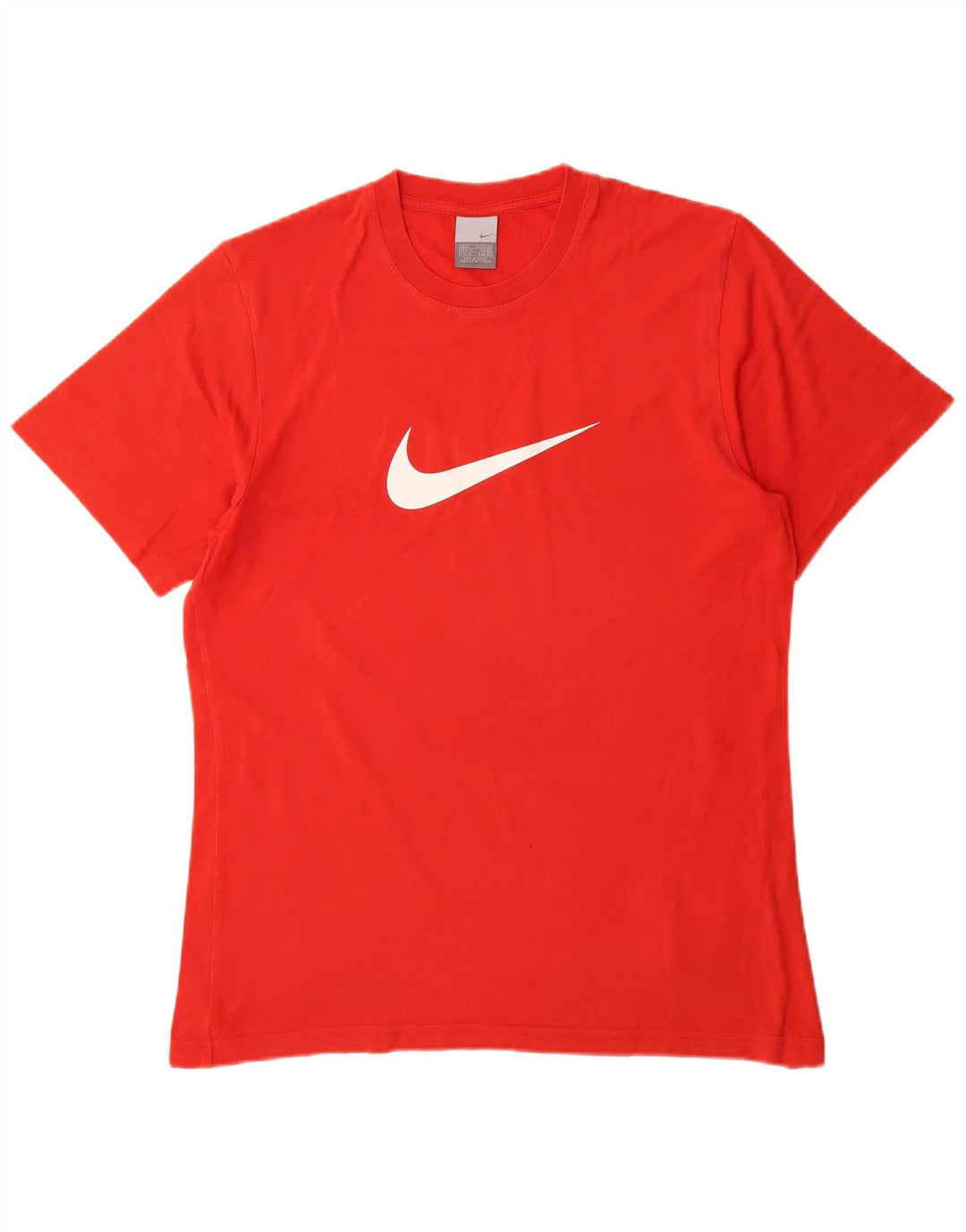 Nike Mens Graphic T-Shirt Top UK 39/41 Medium Red Cotton