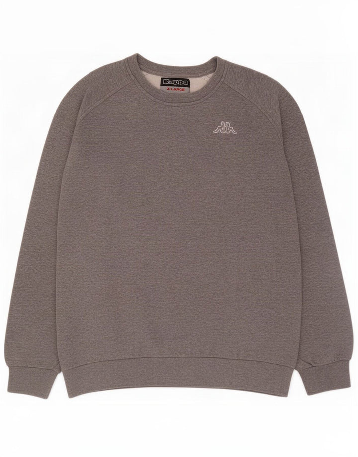 Kappa Mens Sweatshirt Jumper XL Grey Cotton