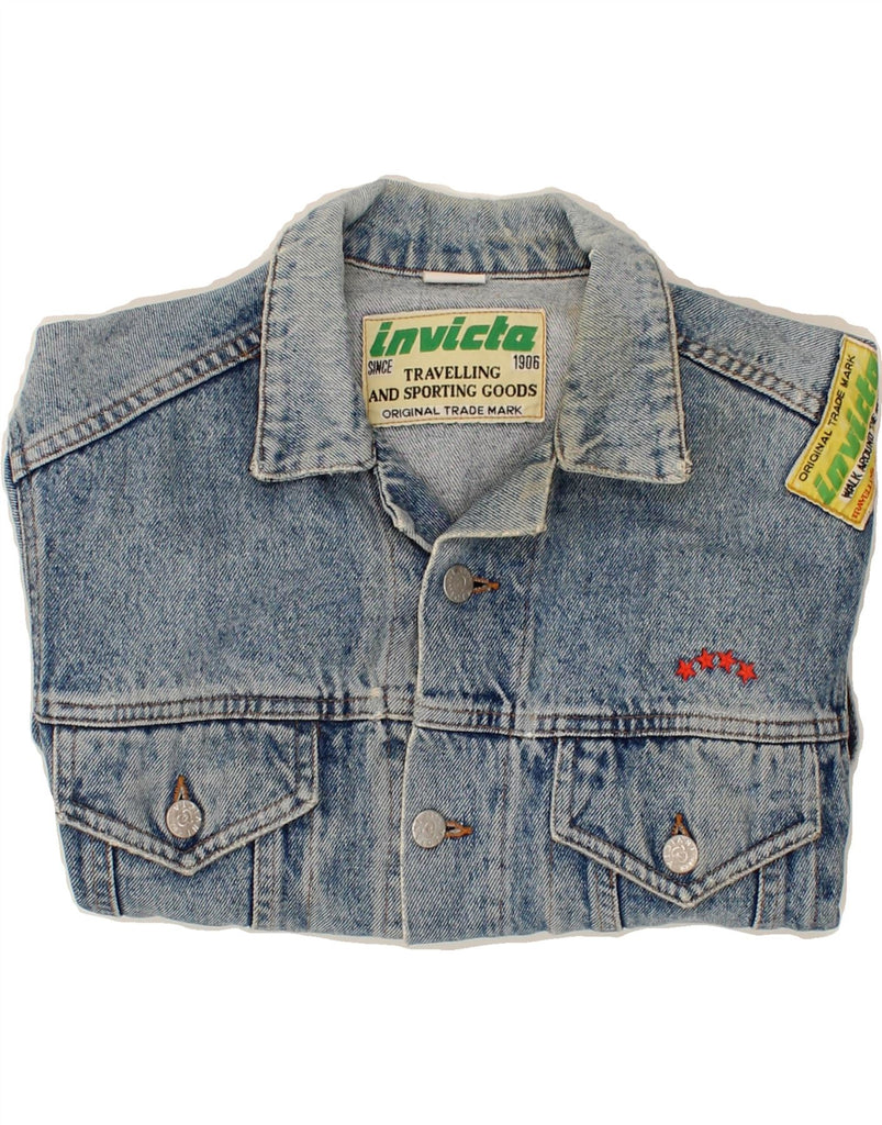 INVICTA Mens Denim Jacket UK 36 Small Blue Cotton Vintage Invicta and Second-Hand Invicta from Messina Hembry 