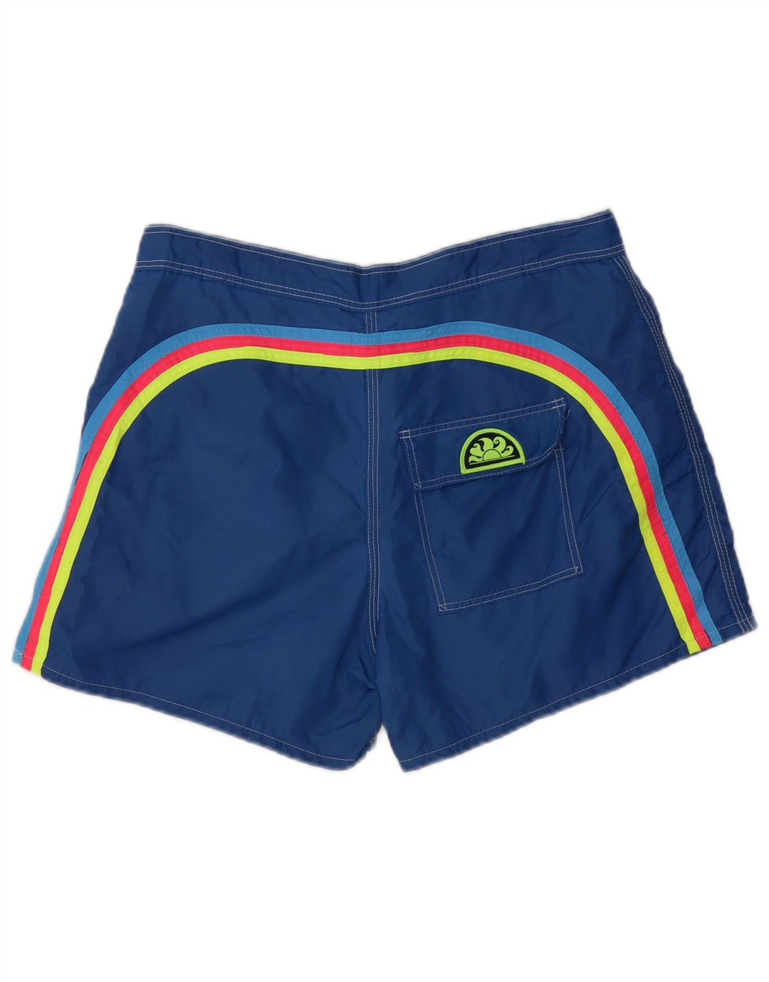 Sundek Mens Swimming Shorts Medium  Blue Nylon
