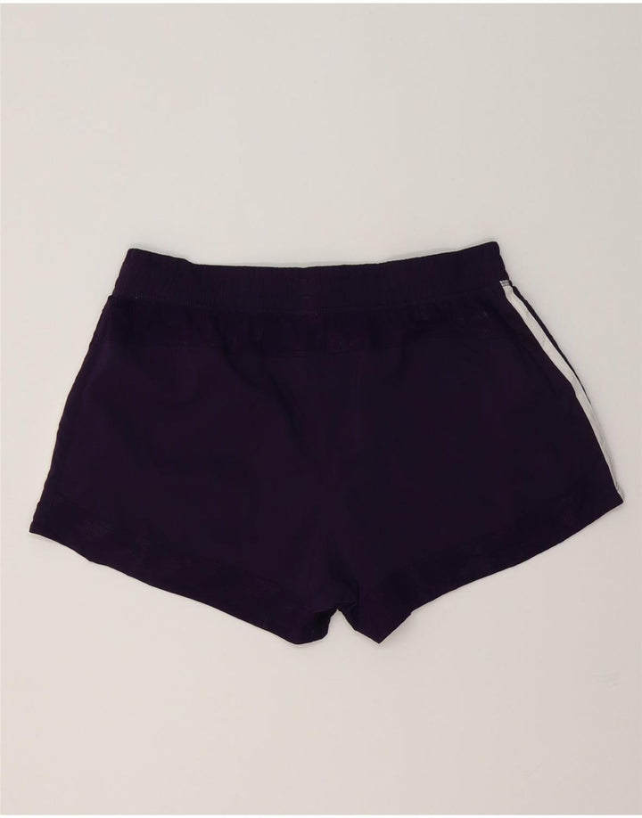 ADIDAS Womens Climalite Sport Shorts UK 12/14 Medium  Purple Polyester