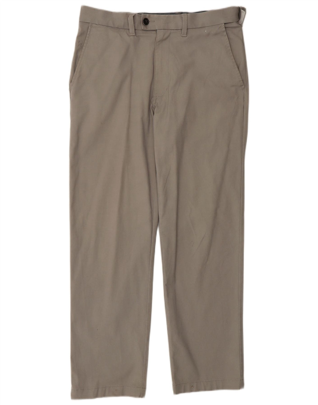 Marks & Spencer Mens Straight Suit Trousers W32 L28 Grey Cotton