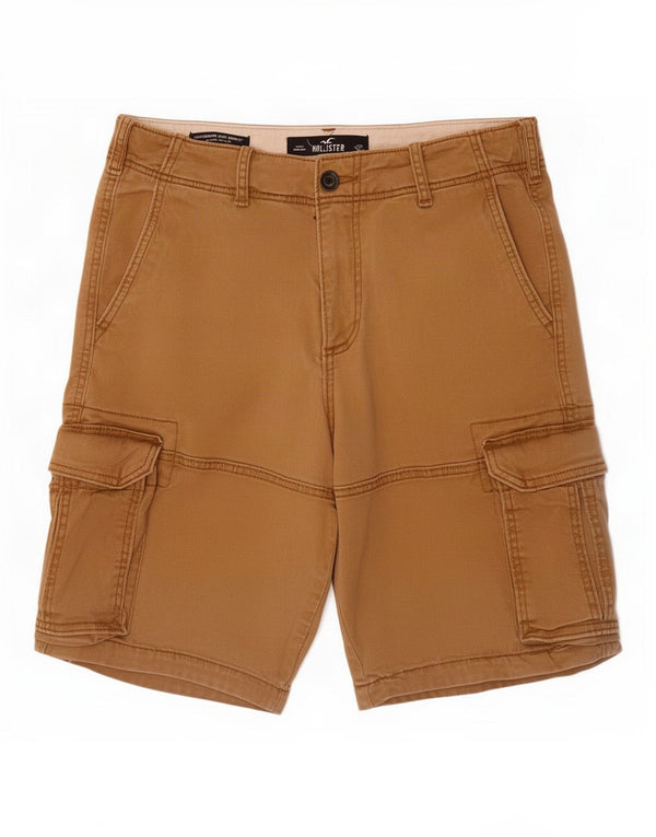 Hollister Mens Cargo Shorts W30 Medium Beige Cotton