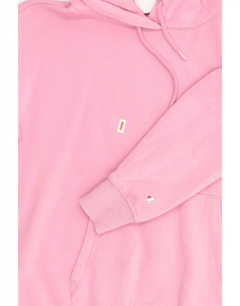 CHAMPION Womens Hoodie Jumper UK 6 XS Pink Cotton | Vintage Champion | Thrift | Second-Hand Champion | Used Clothing | Messina Hembry 