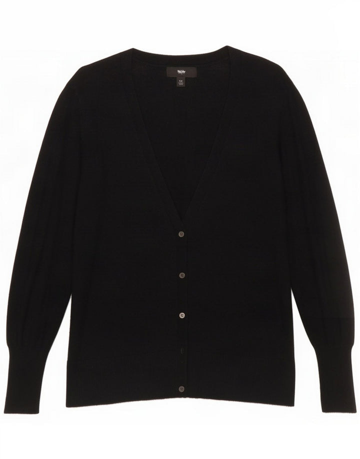 Mossimo Womens Cardigan Sweater UK 12 Medium Black Nylon