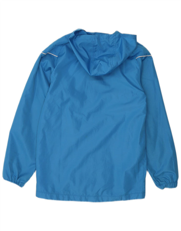 UMBRO Boys Hooded Tracksuit Top Jacket 13-14 Years XL Blue Polyester
