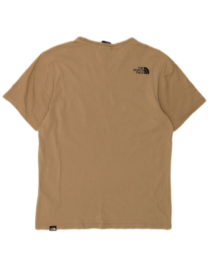 The North Face Mens Graphic T-Shirt Top Small Brown Cotton