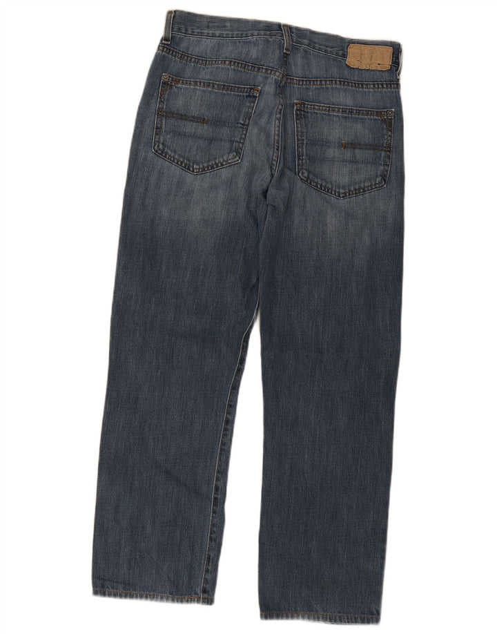 Calvin Klein Womens Straight Jeans W30 L30 Blue Cotton