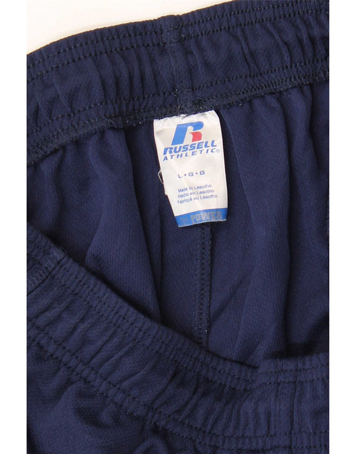 Russell Athletic Mens Dri-Power Sport Shorts Large Navy Blue Polyester
