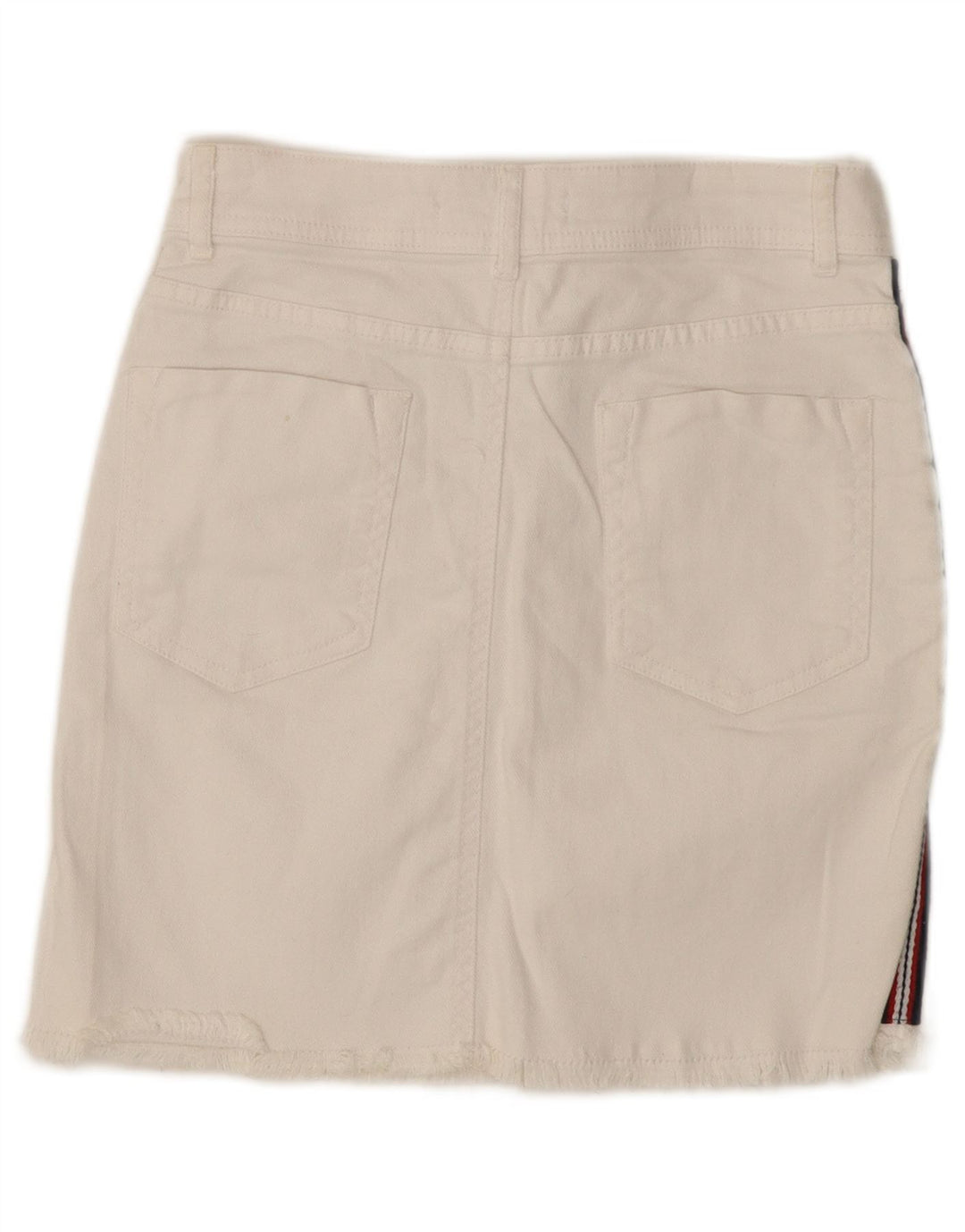Zara Womens Denim Skirt Small W26  White