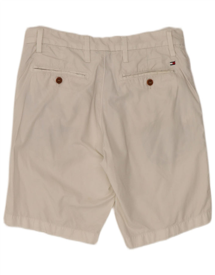 TOMMY HILFIGER Mens Brooklyn Chino Shorts W30 Medium White Cotton