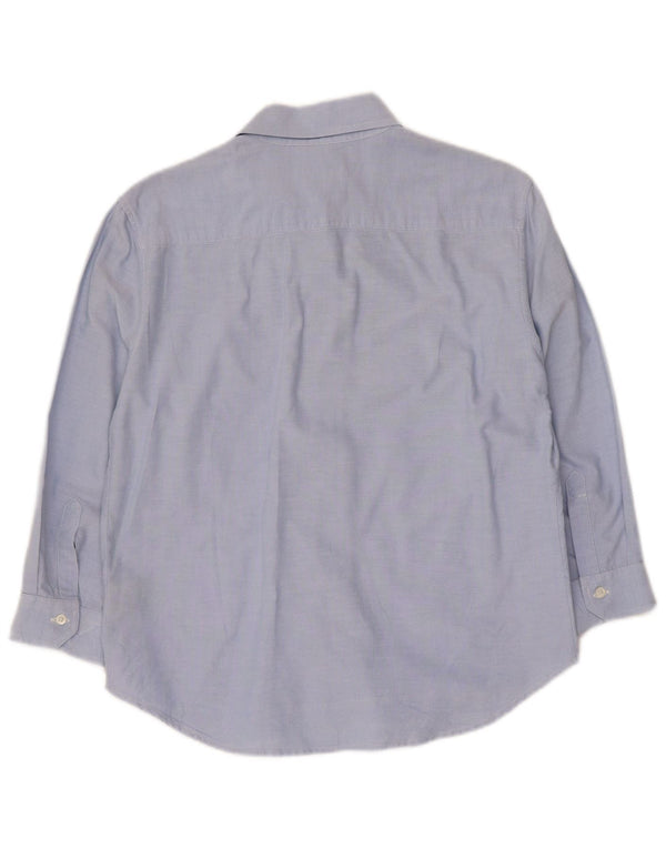 Henry Cottons Womens 3/4 Sleeve Shirt IT 42 Medium Blue Cotton