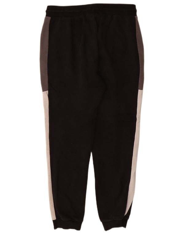 Fila Mens Tracksuit Trousers Joggers Large Black Colourblock