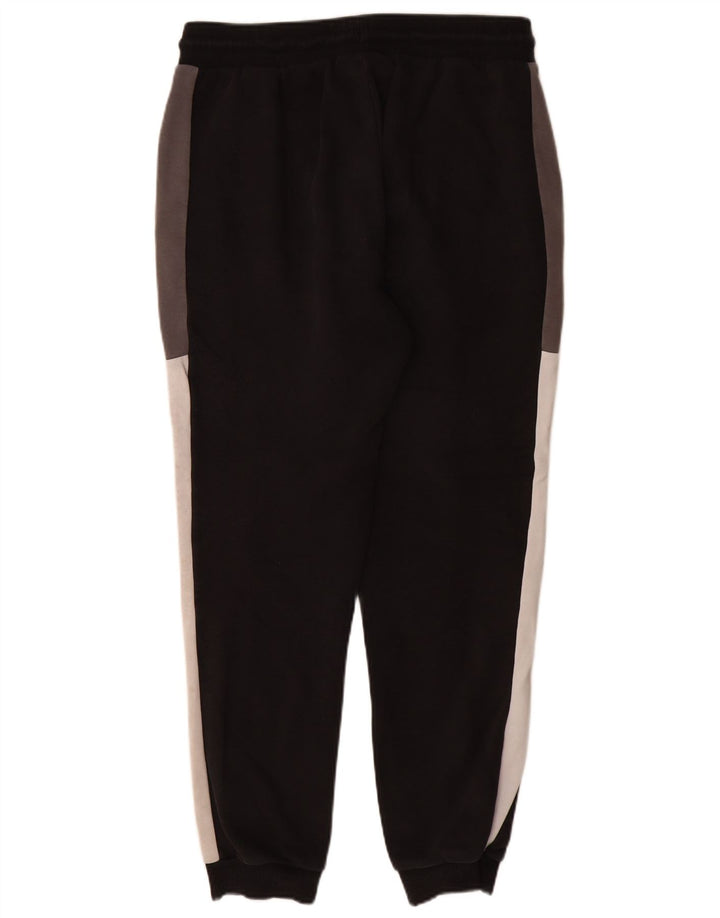 Fila Mens Tracksuit Trousers Joggers Large Black Colourblock