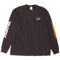 Puma Mens Graphic Top Long Sleeve Large Black Cotton