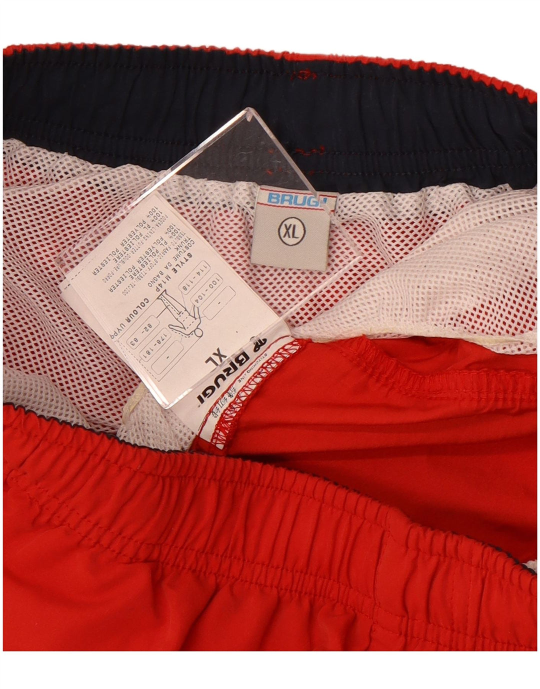 Brugi Mens Swimming Shorts XL  Red Polyester