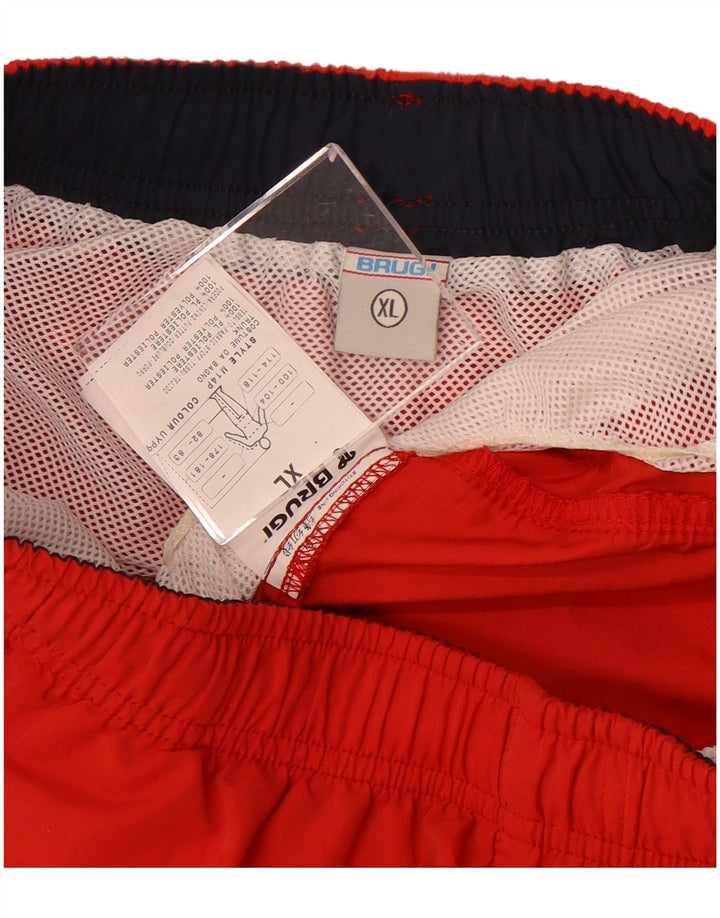 Brugi Mens Swimming Shorts XL  Red Polyester